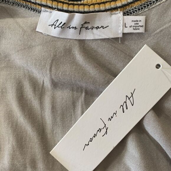 NWT‎ All in Favor Rib Knit Henley midi dress - L - Picture 8 of 8